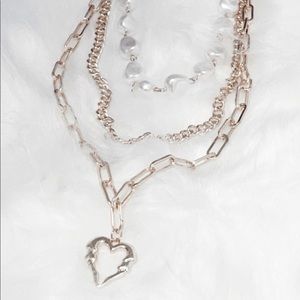🆕 I Heart Beach Gold Necklace Set